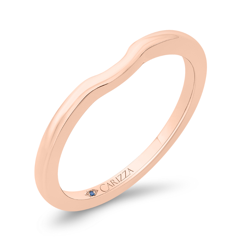 Diamond Wedding Band in 14K Rose Gold