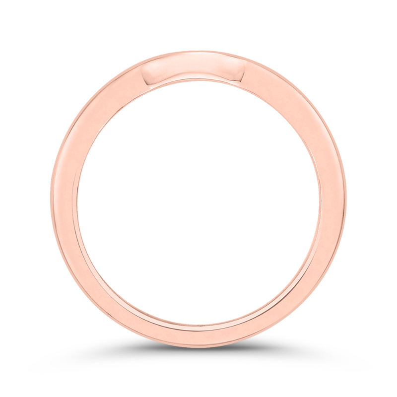 Diamond Wedding Band in 14K Rose Gold
