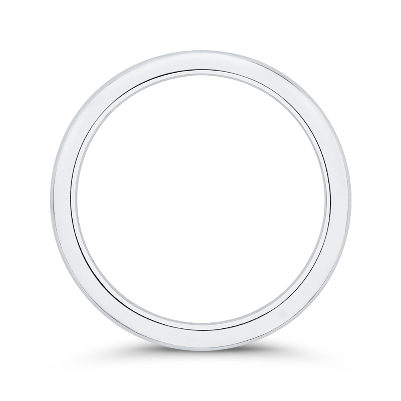 Plain Wedding Band in 14K White Gold