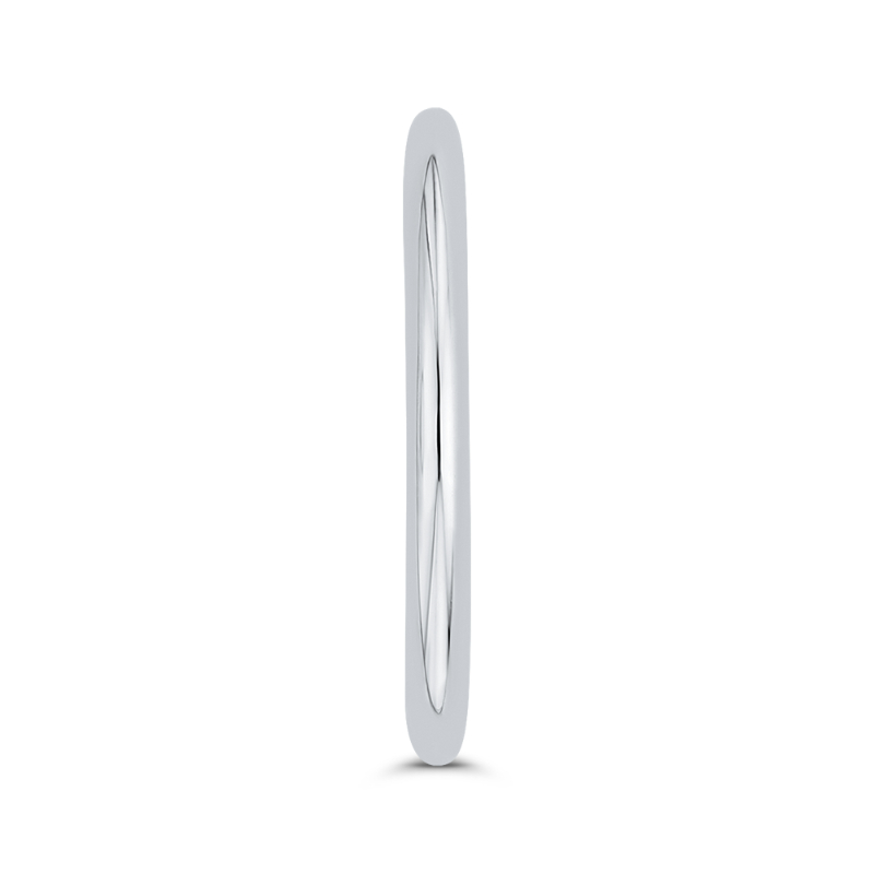 Plain Wedding Band in 14K White Gold