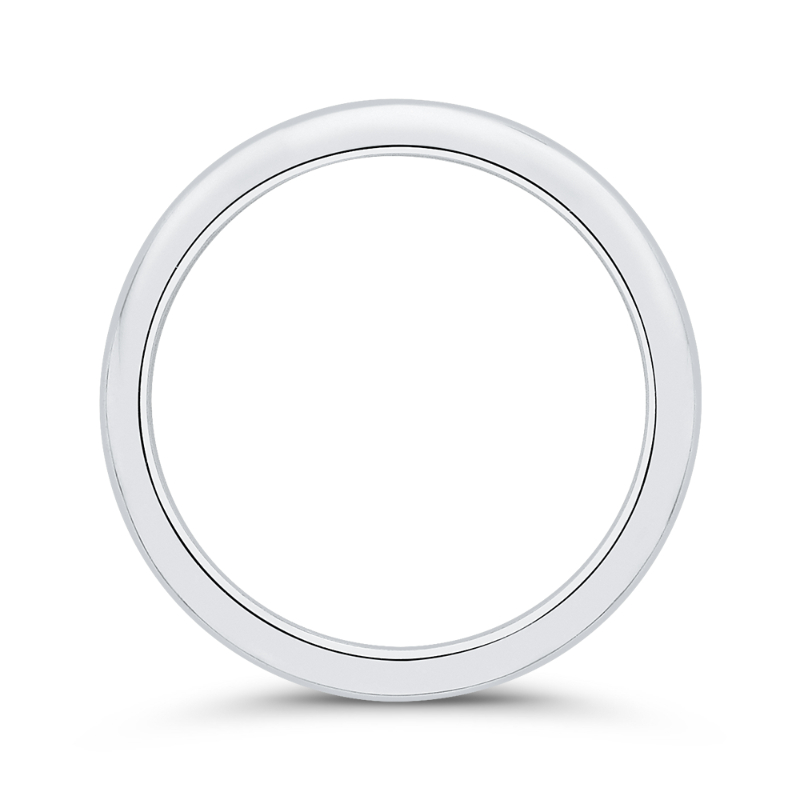 Plain Wedding Band in 14K White Gold