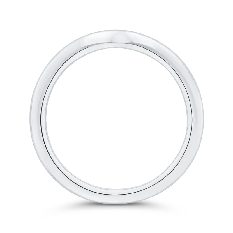Plain Wedding Band in 14K White Gold