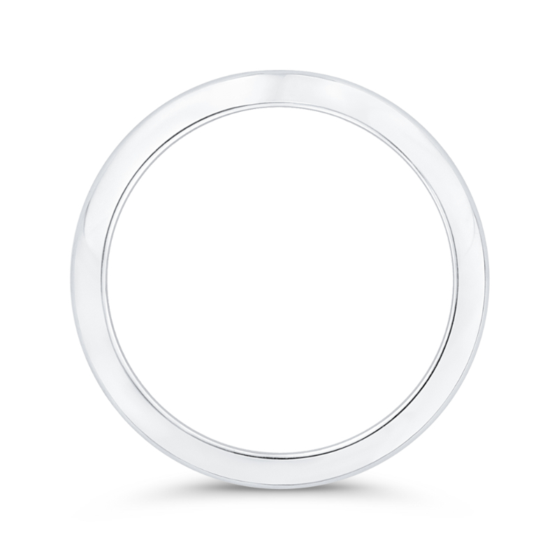 Plain Wedding Band in 14K White Gold