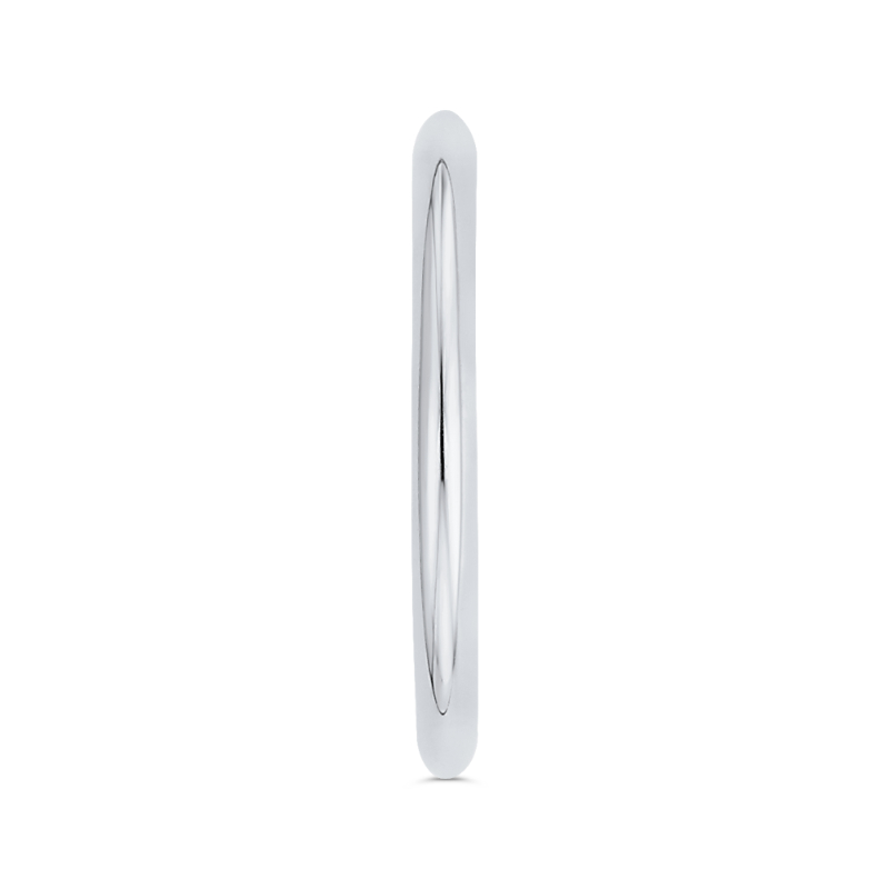 Plain Wedding Band in 14K White Gold