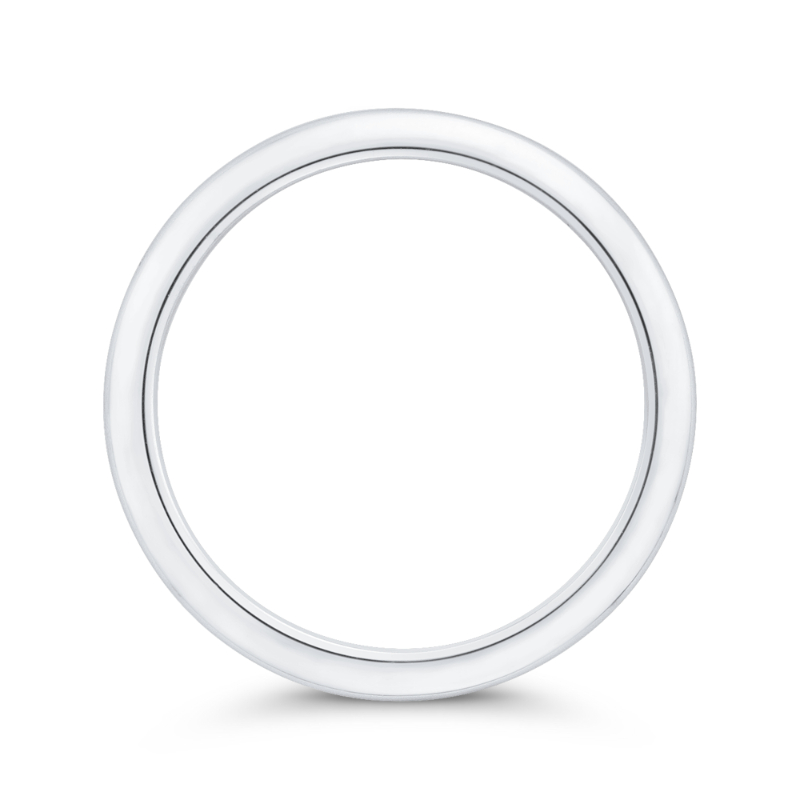 Plain Wedding Band in 14K White Gold