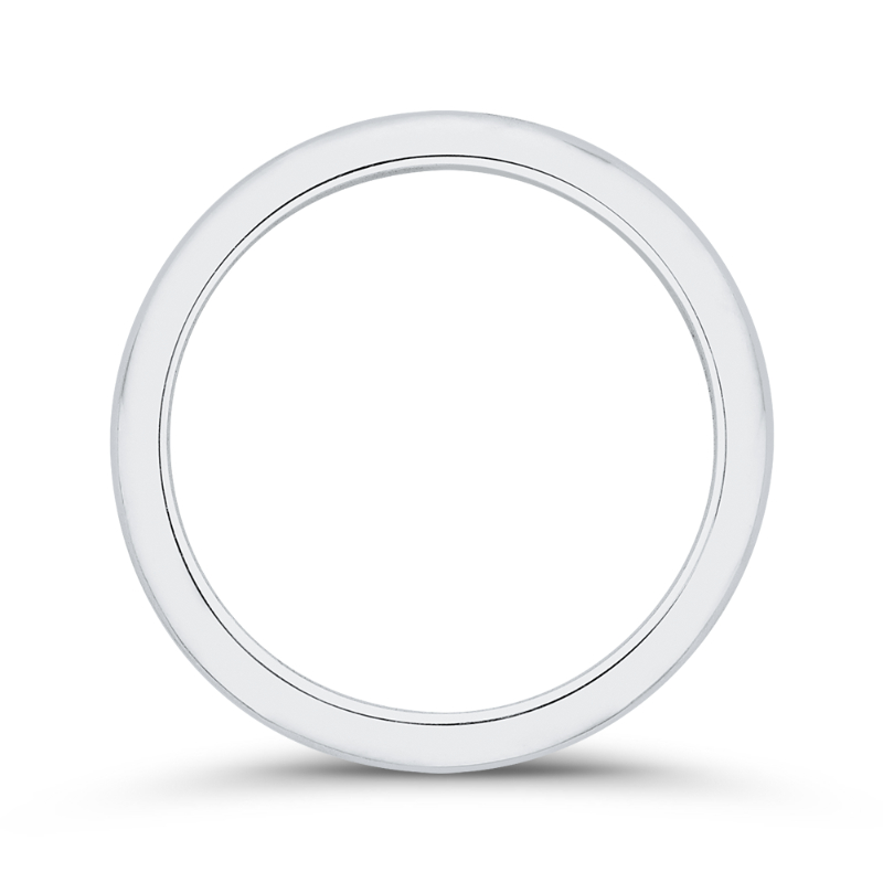 Plain Wedding Band in 14K White Gold