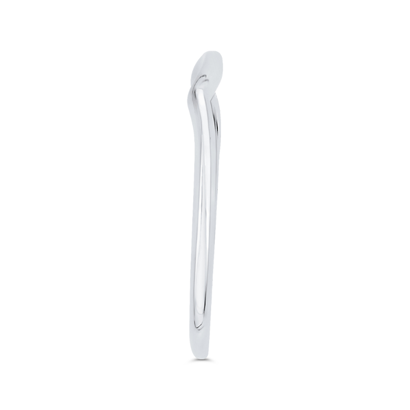 Plain Wedding Band in 14K White Gold