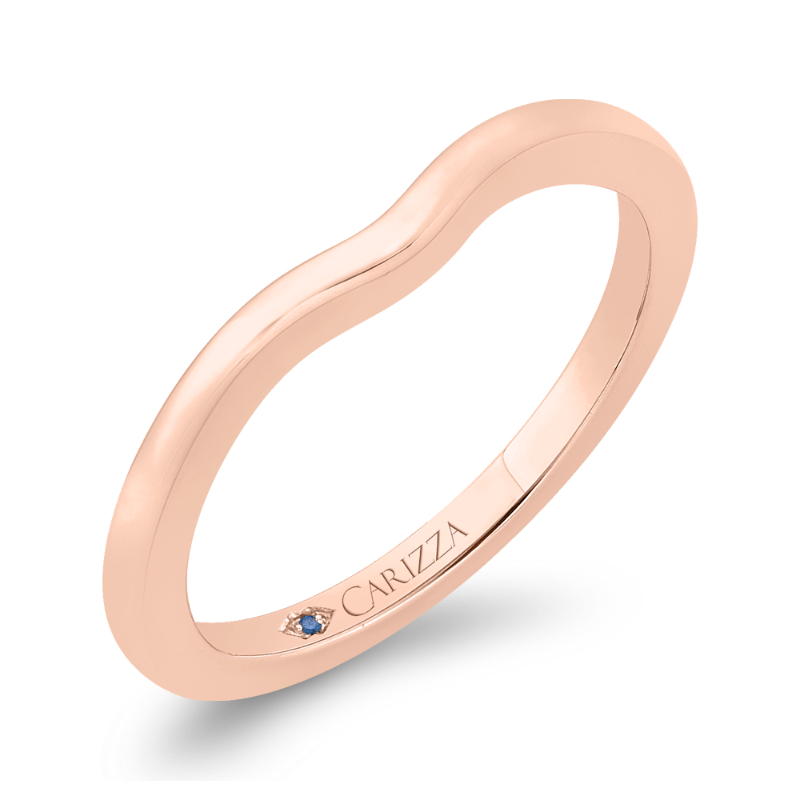 Plain Wedding Band in 14K Rose Gold