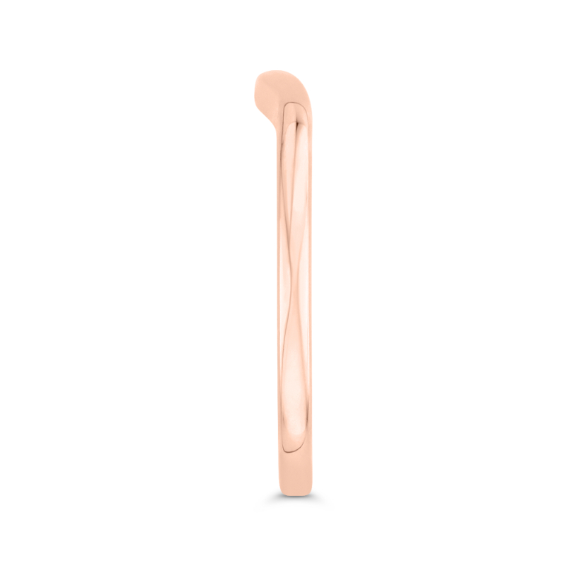 Plain Wedding Band in 14K Rose Gold