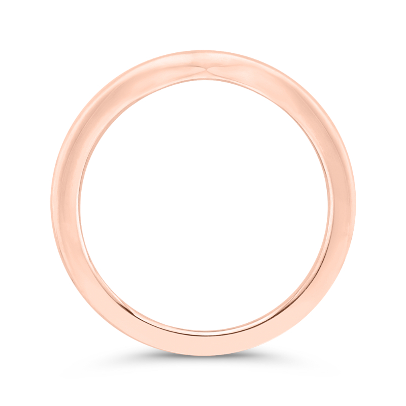 Plain Wedding Band in 14K Rose Gold