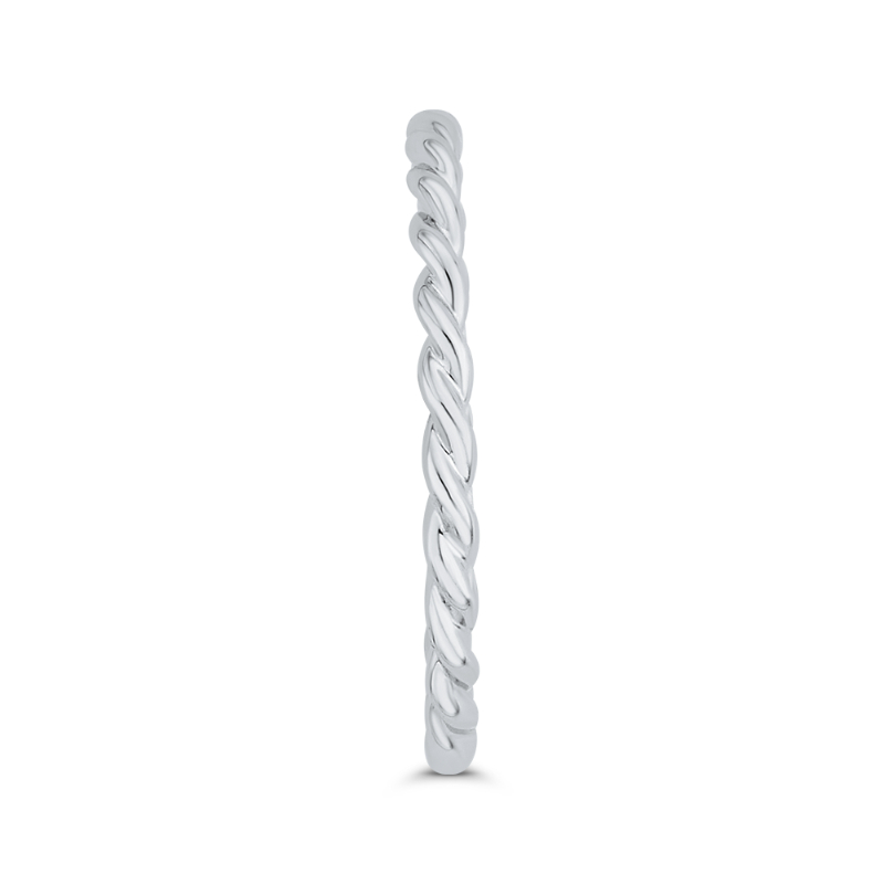 Plain Wedding Band in 14K White Gold