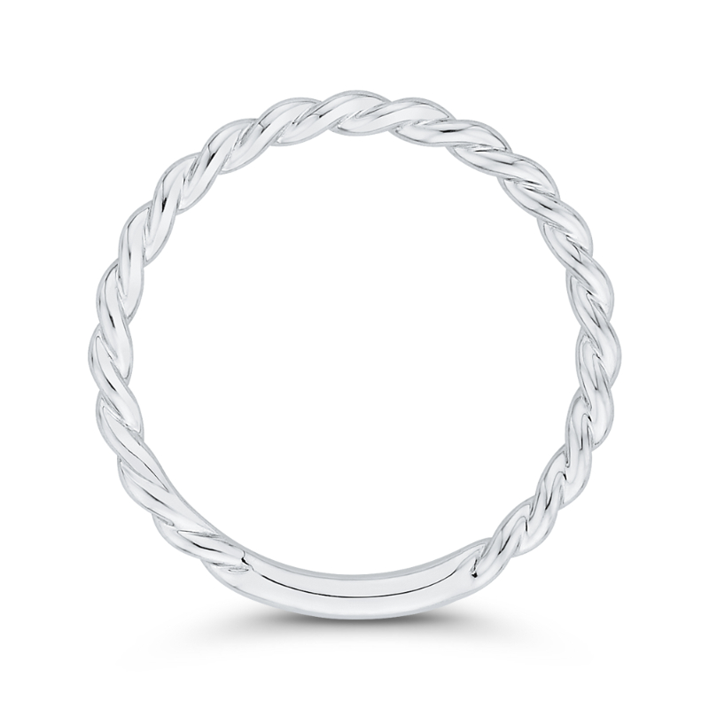 Plain Wedding Band in 14K White Gold