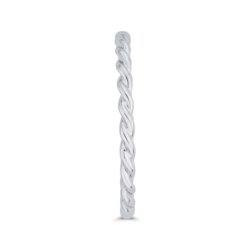 Plain Wedding Band in 14K White Gold