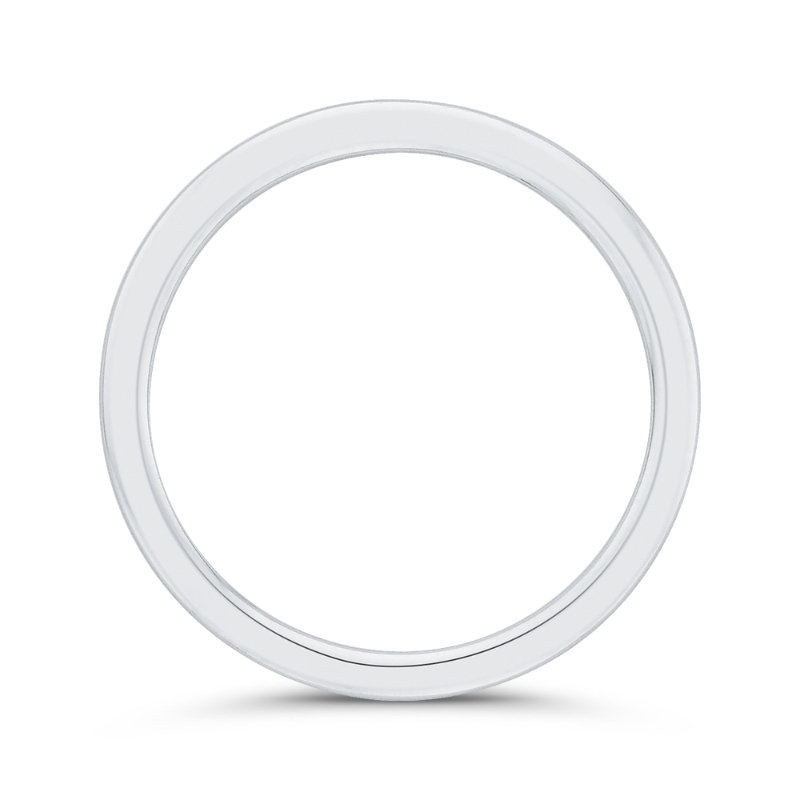 Plain Wedding Band in 14K White Gold