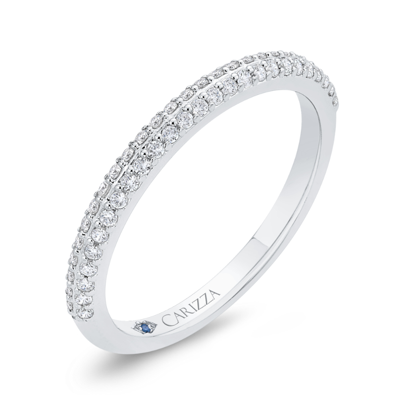 Diamond Wedding Band in 14K White Gold
