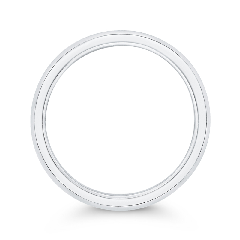 Plain Wedding Band in 14K White Gold