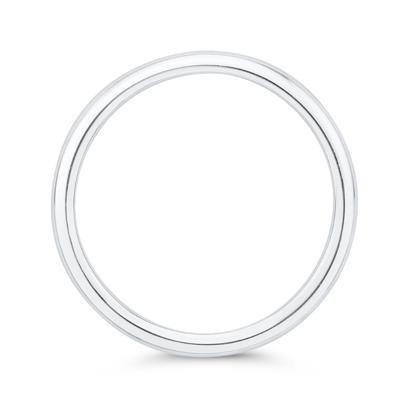 Plain Wedding Band in 14K White Gold
