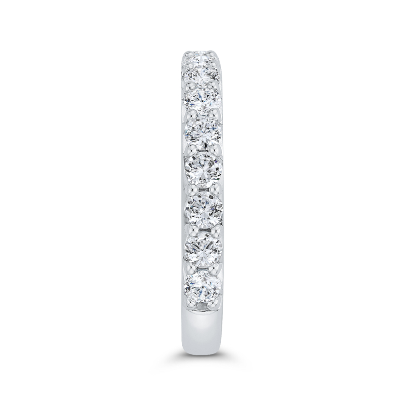 Half-Eternity Wedding Band in 14K White Gold