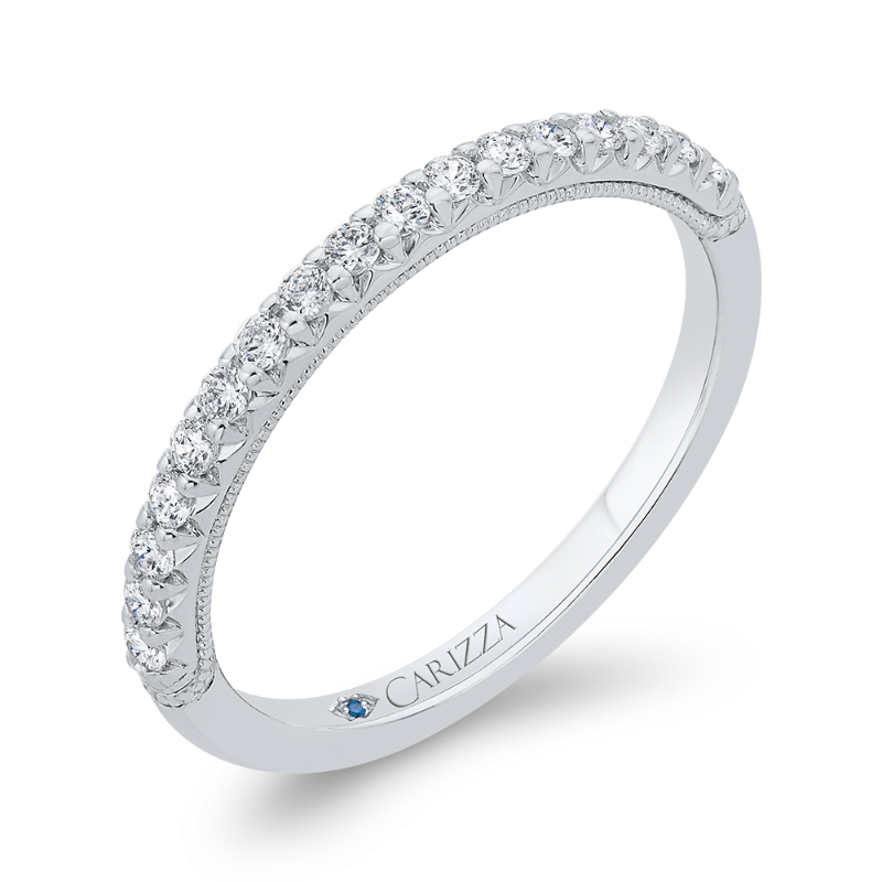 Diamond Wedding Band in 14K White Gold