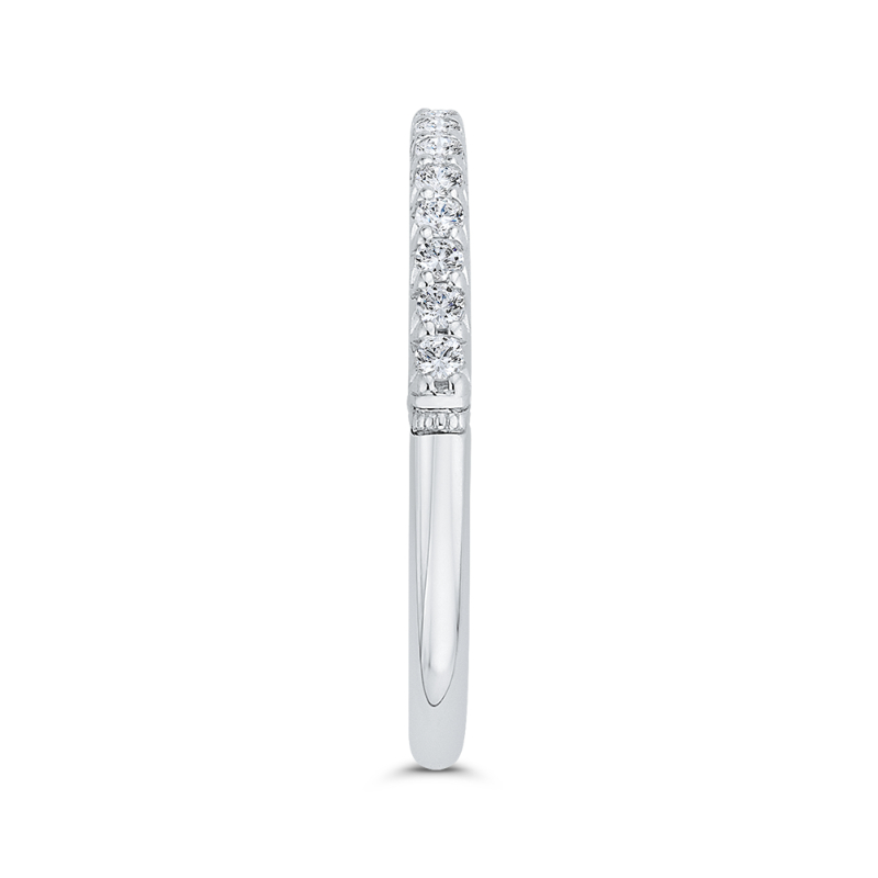Diamond Wedding Band in 14K White Gold