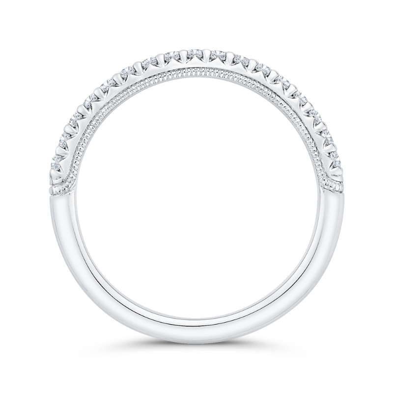Diamond Wedding Band in 14K White Gold