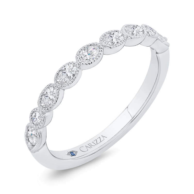 Diamond Wedding Band in 14K White Gold