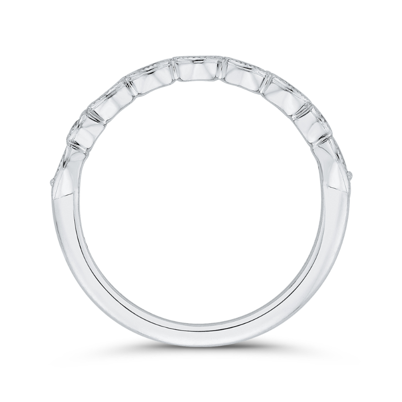 Diamond Wedding Band in 14K White Gold