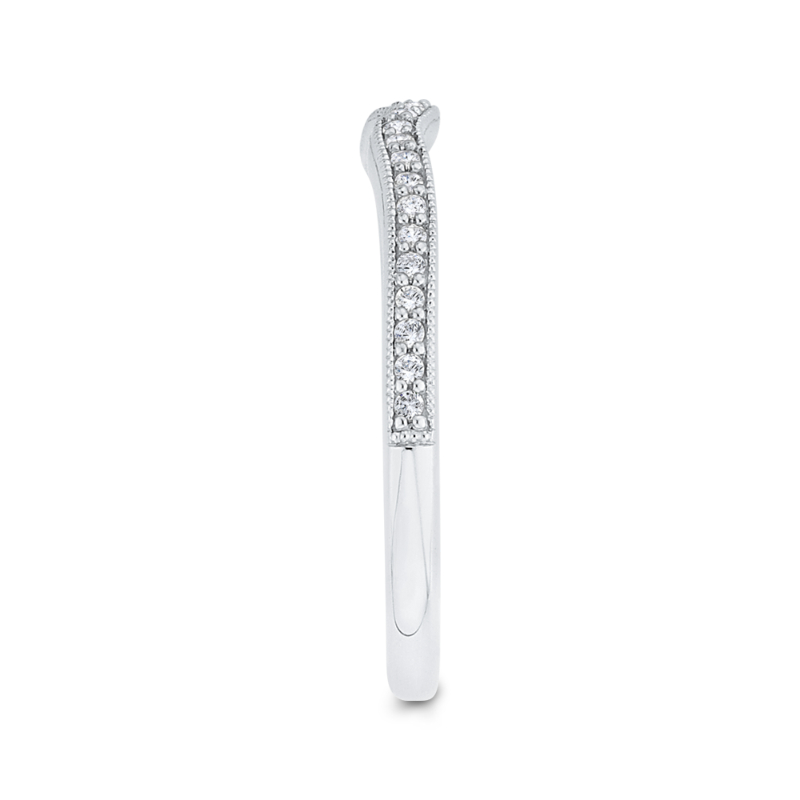 Diamond Wedding Band in 14K White Gold