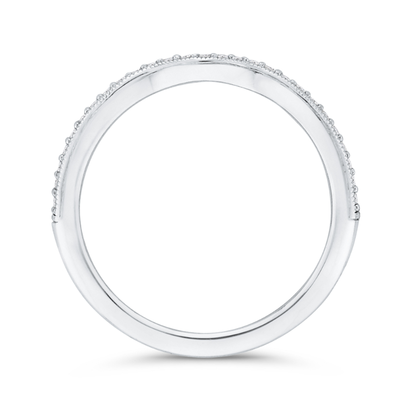 Diamond Wedding Band in 14K White Gold