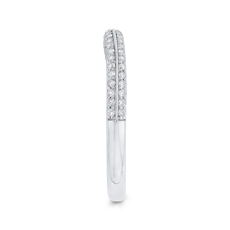Diamond Wedding Band in 14K White Gold