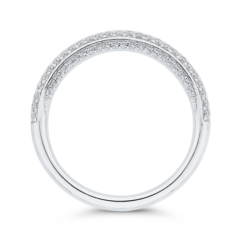Diamond Wedding Band in 14K White Gold