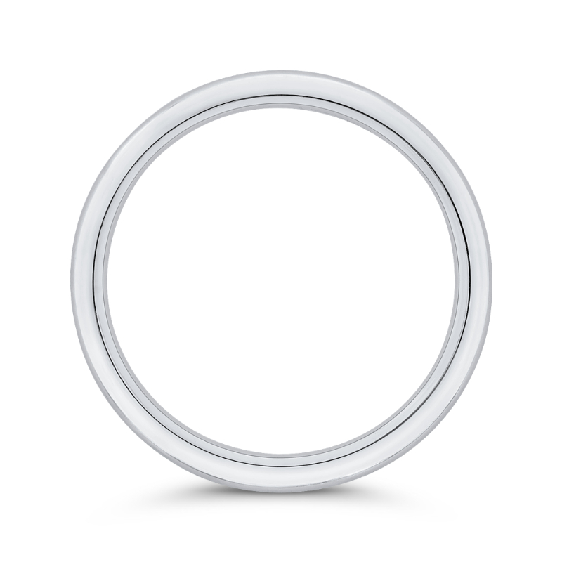 Plain Wedding Band in 14K White Gold