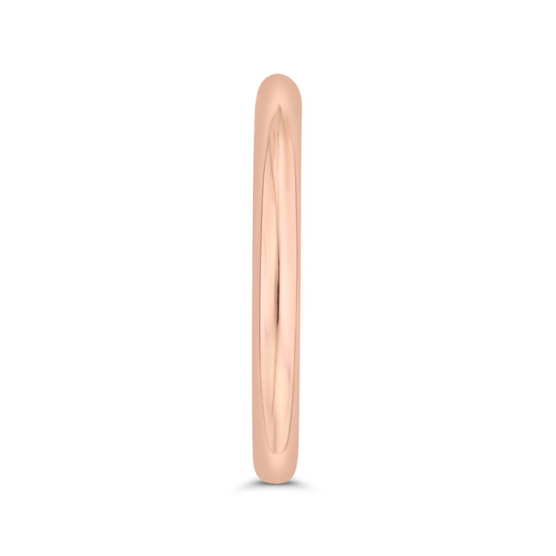 Plain Wedding Band in 14K Rose Gold