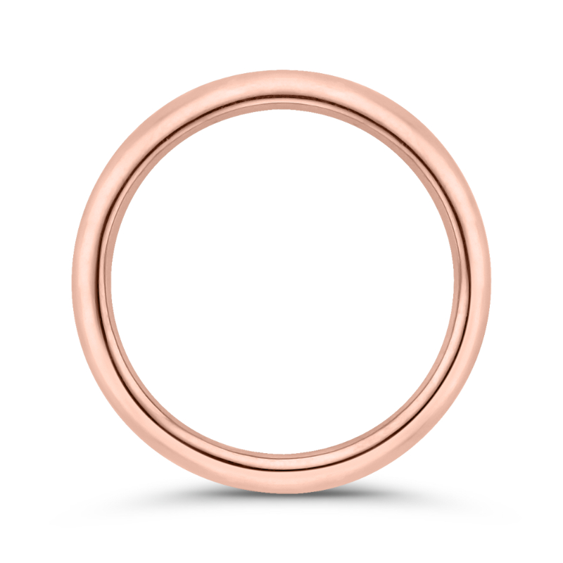 Plain Wedding Band in 14K Rose Gold