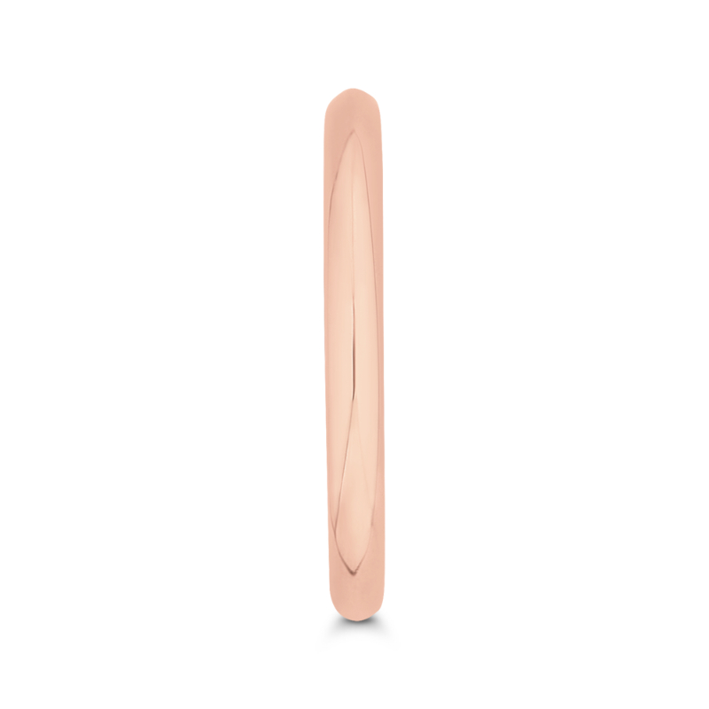 Plain Wedding Band in 14K Rose Gold