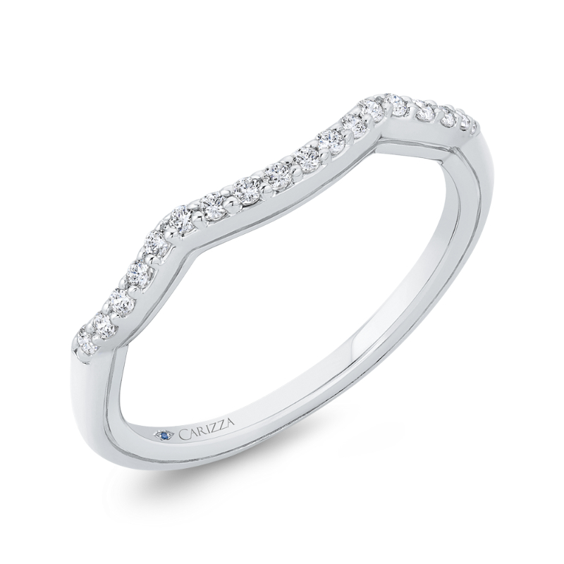 Diamond Wedding Band in 14K White Gold
