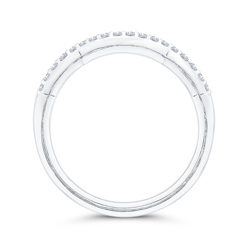 Diamond Wedding Band in 14K White Gold