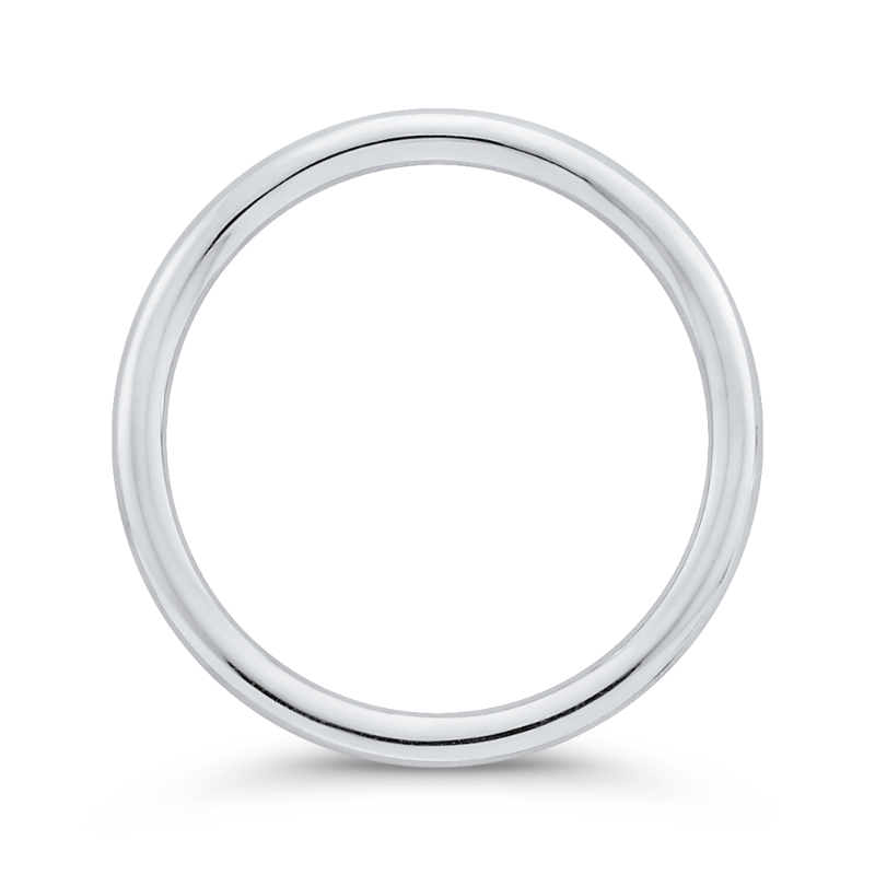Plain Wedding Band in 14K White Gold