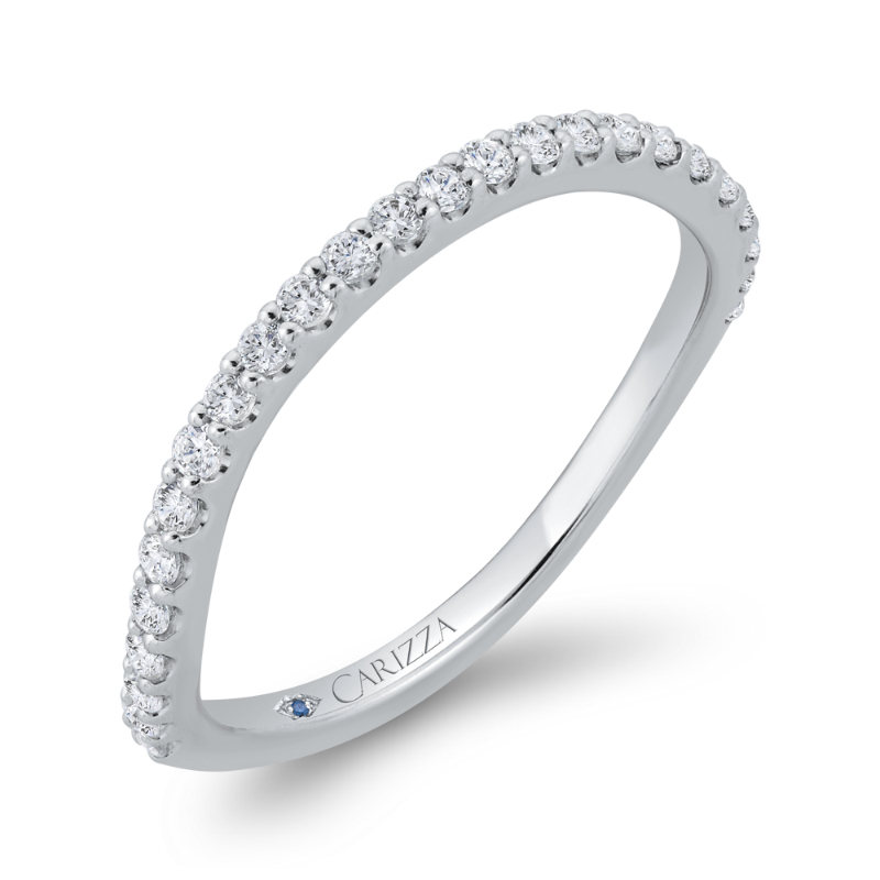 Diamond Wedding Band in 14K White Gold