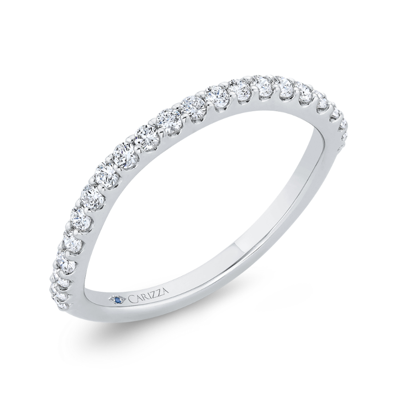 Diamond Wedding Band in 14K White Gold