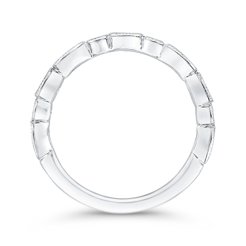 Diamond Wedding Band in 14K White Gold