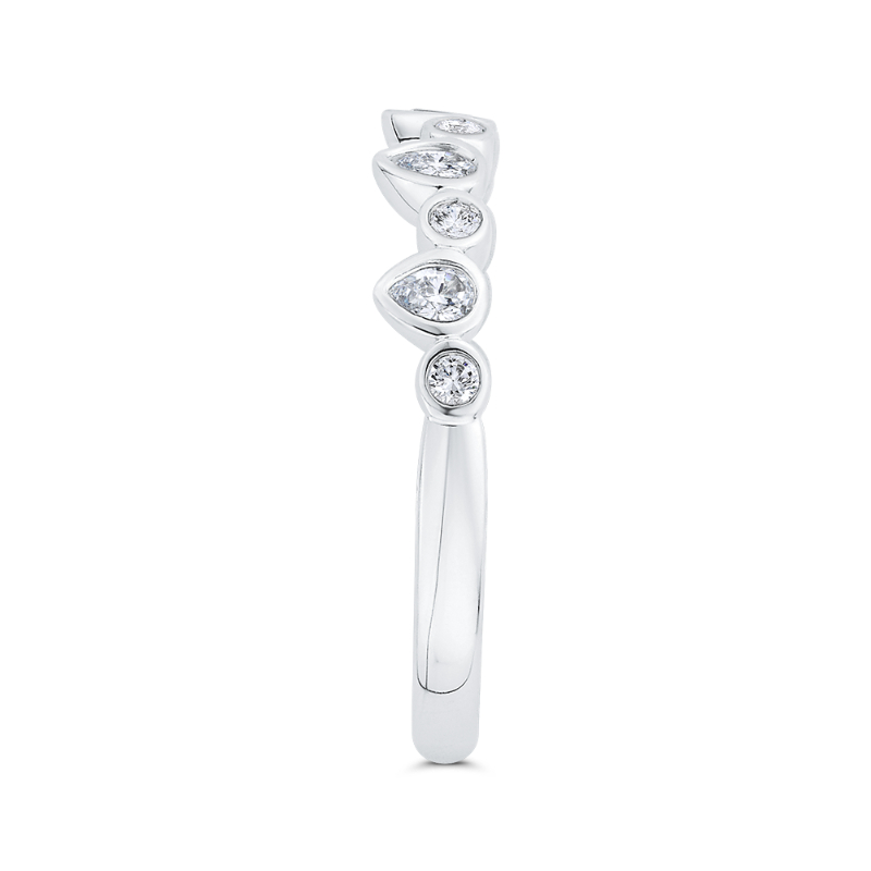 Diamond Wedding Band in 14K White Gold
