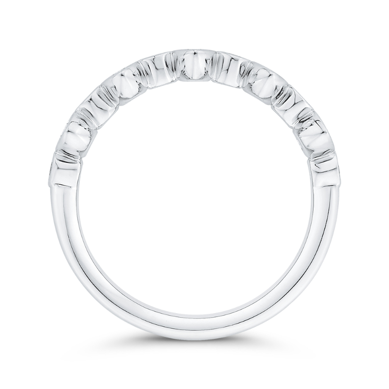 Diamond Wedding Band in 14K White Gold