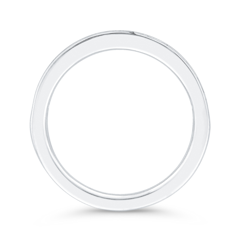 Baguette Cut Diamond Wedding Band in 14K White Gold