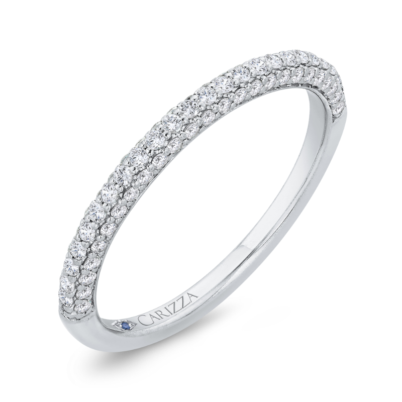 Diamond Wedding Band in 14K White Gold
