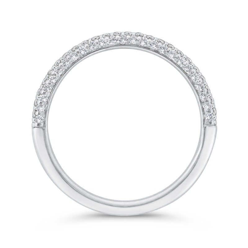 Diamond Wedding Band in 14K White Gold