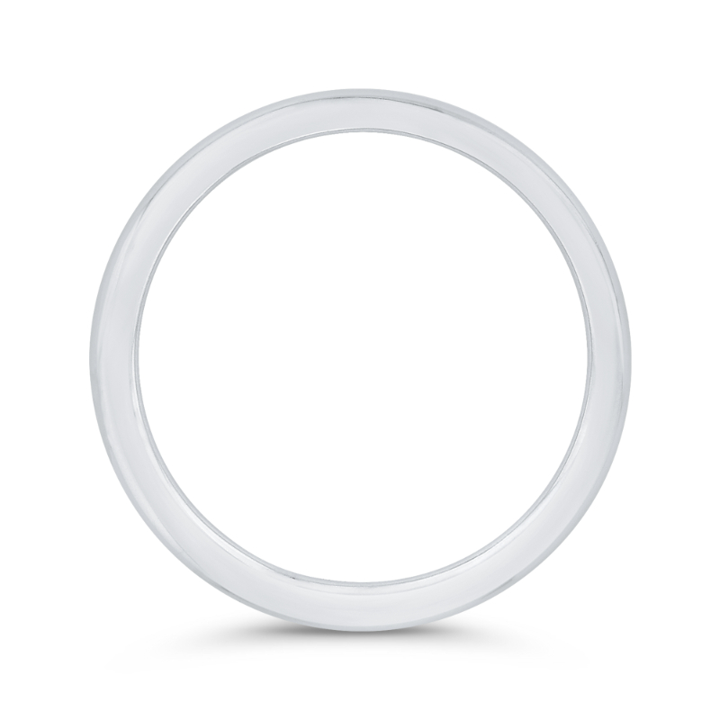 Plain Wedding Band in 14K White Gold