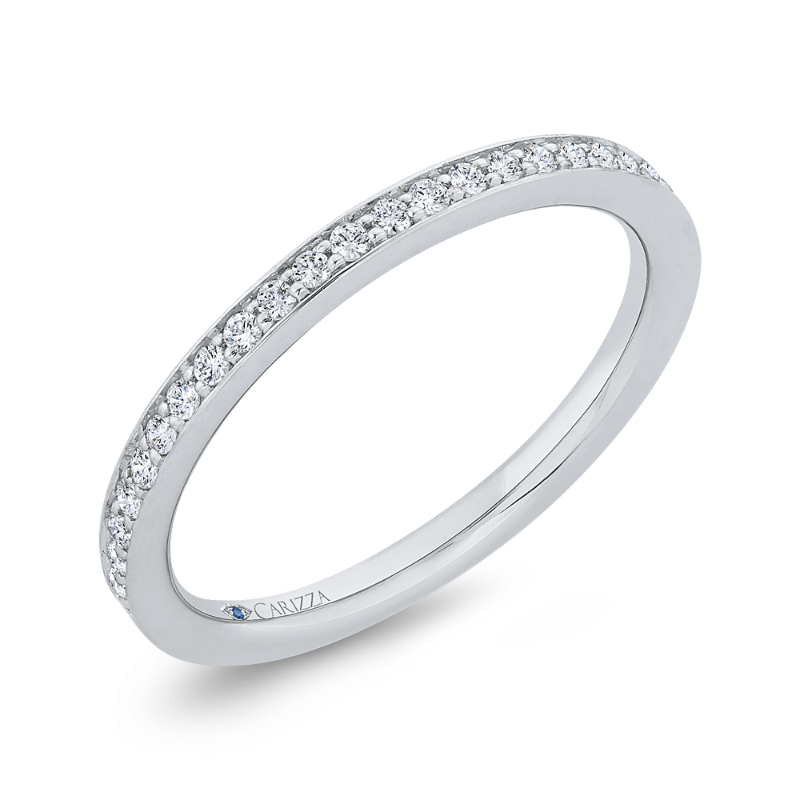 Diamond Wedding Band in 14K White Gold