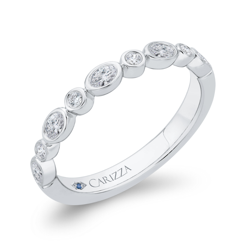 Diamond Wedding Band in 14K White Gold
