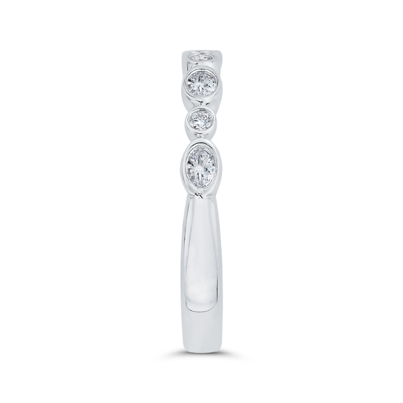 Diamond Wedding Band in 14K White Gold